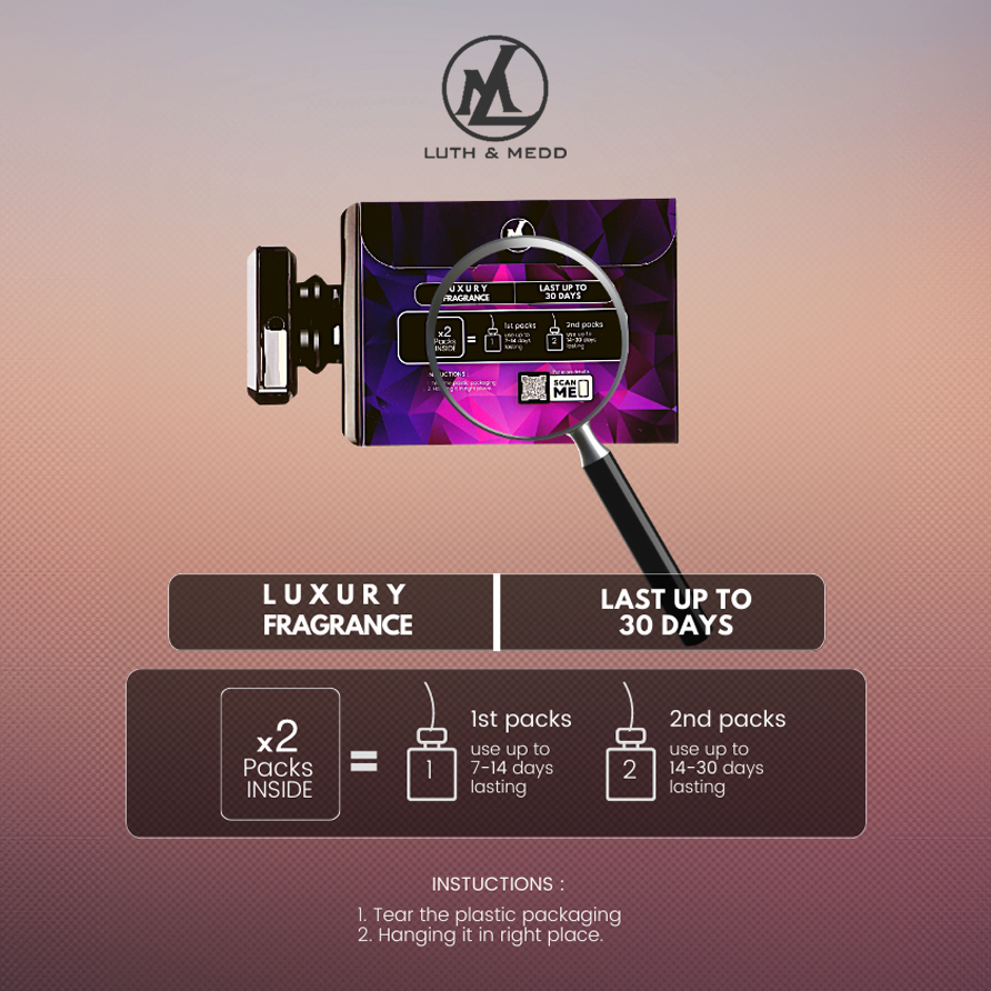 Luth & Medd Car Perfume (Pack of 2s)