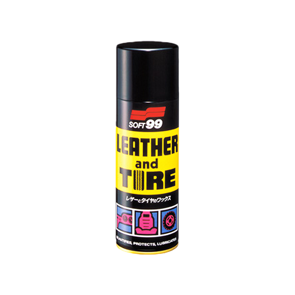 Soft99 Leather & Tire Wax Spray 470ml