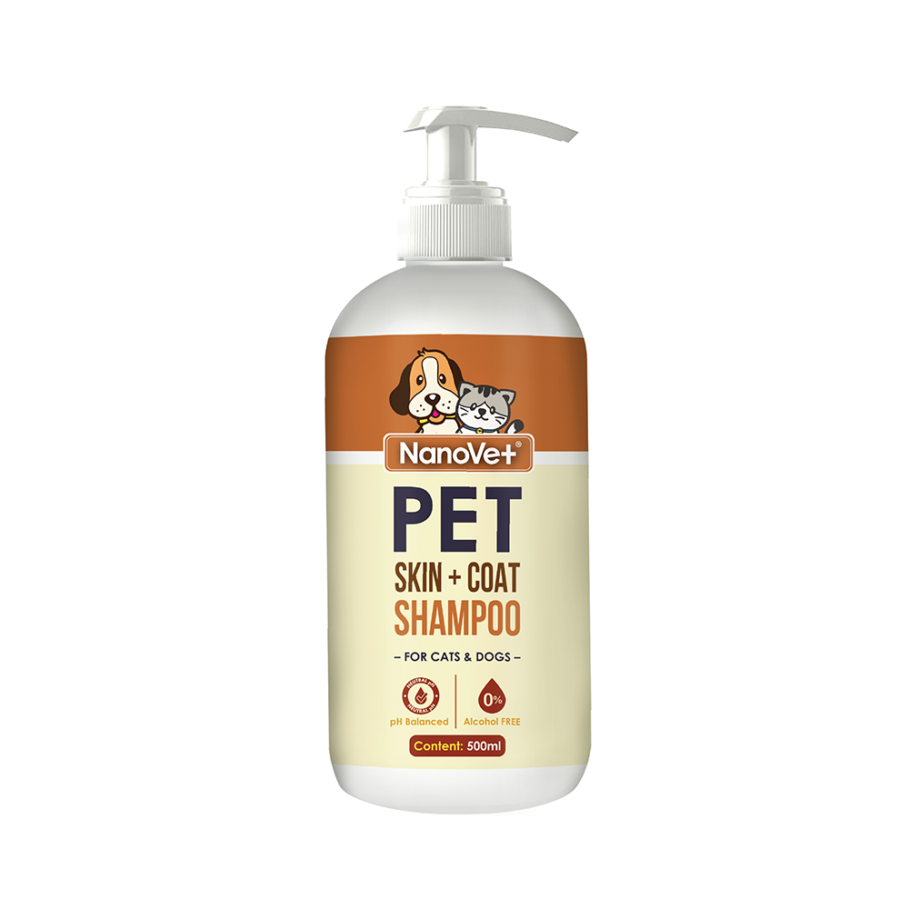 Nanovet Pet Skin + Coat Shampoo for Cat and Dog