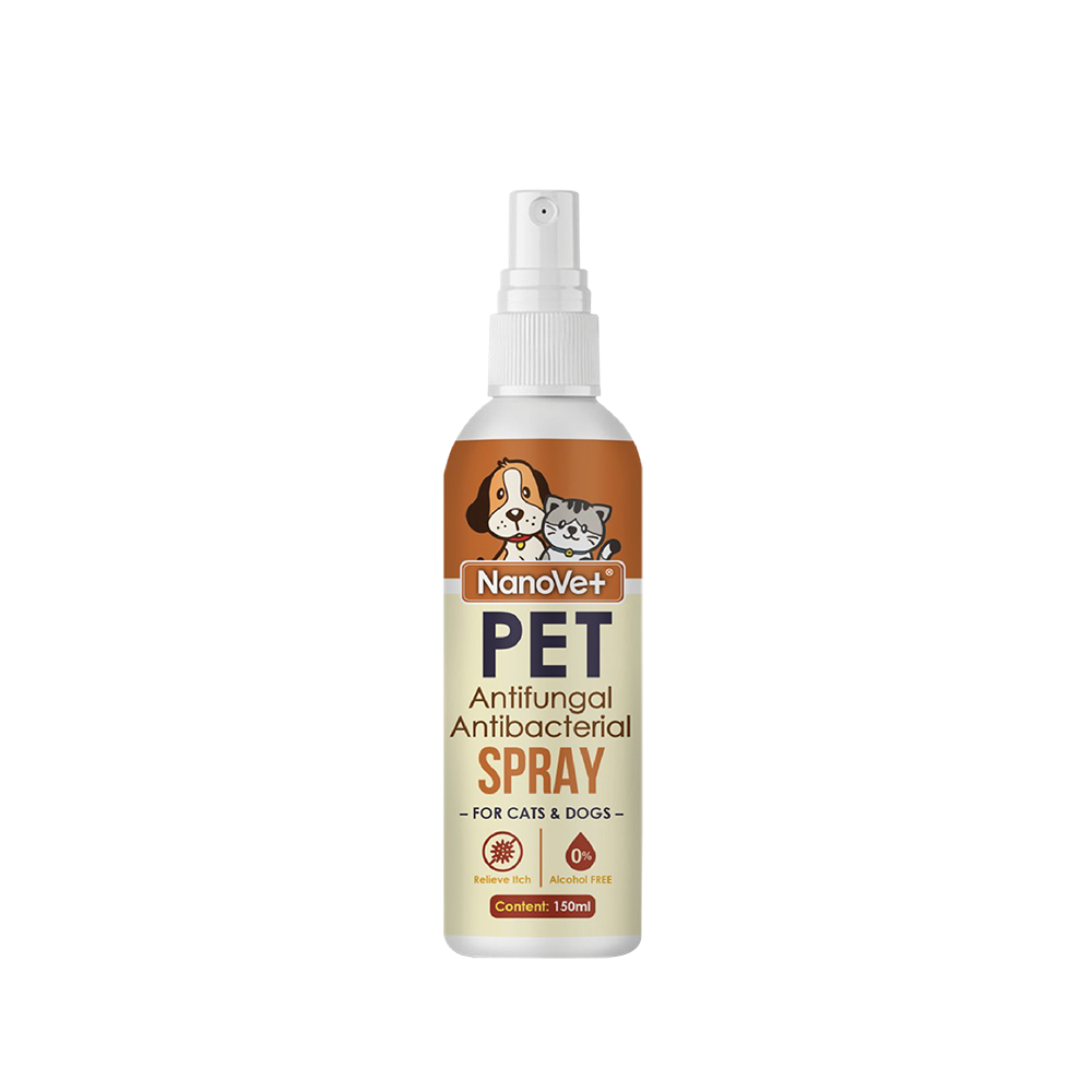 Nanovet Nanosilver Antifungal and Antibacterial Spray for Cat and Dog 150ml