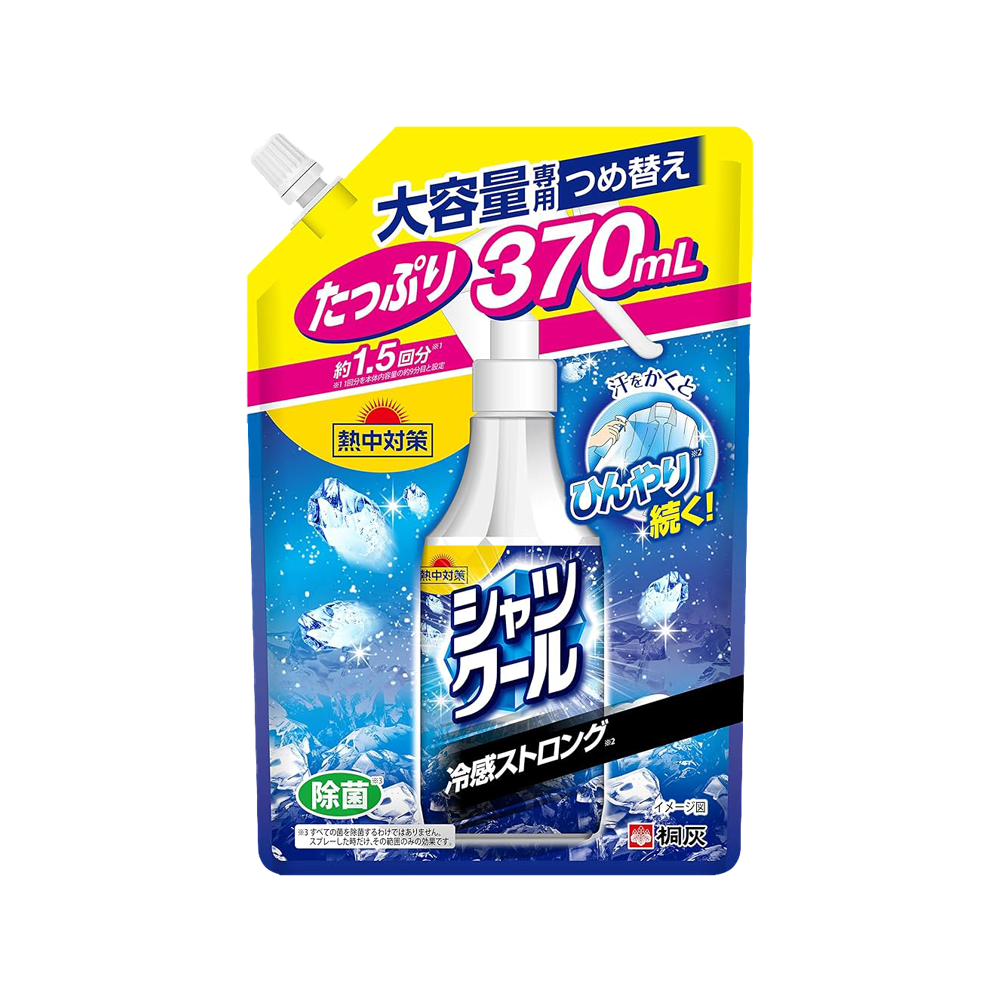Kobayashi Pharmaceutical Ice Cool Shirt Spray STRONG Large 280ml / Refill 370ml
