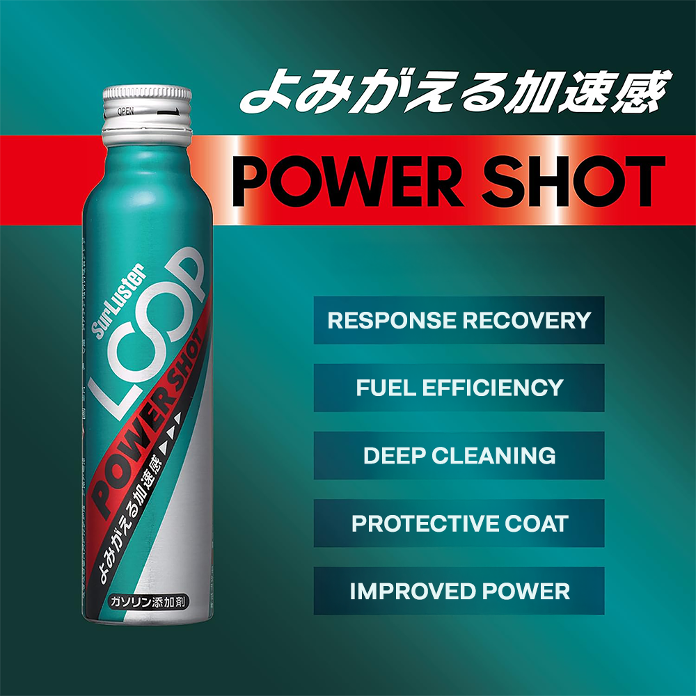 SurLuster Loop Smooth / Power Shot Fuel Additive for Cars & Motorcycles