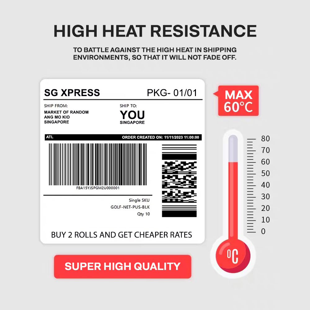 Premium Quality AWB Thermal Printer Paper Roll