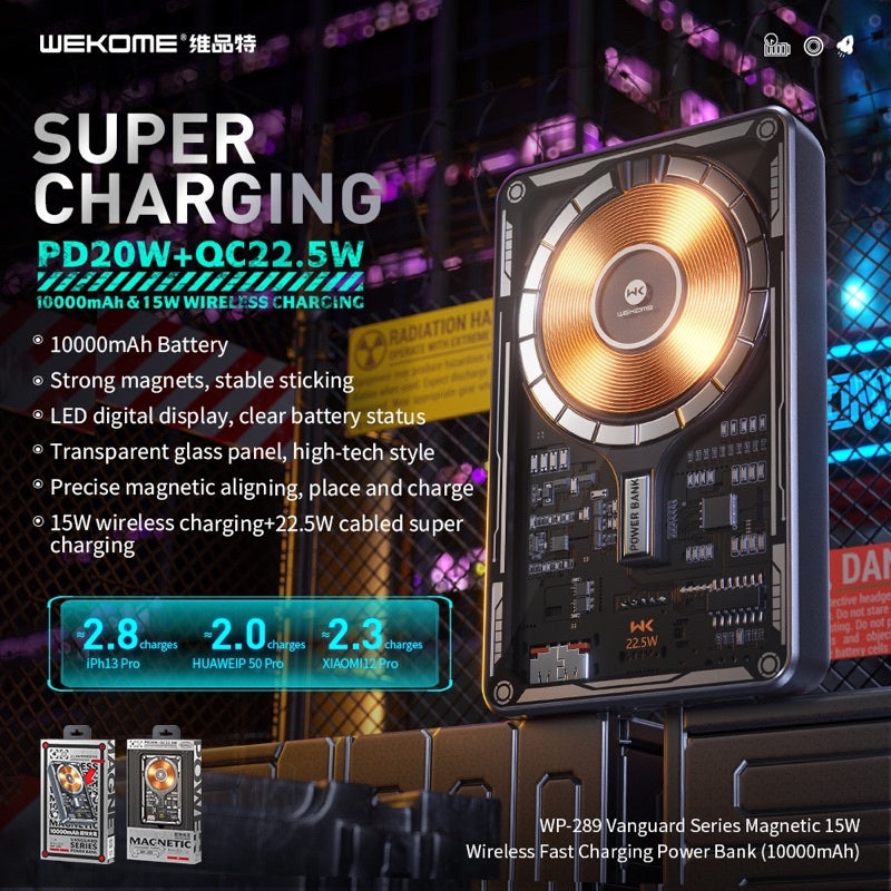 Wekome 10000mAH Magnetic Portable Power Bank