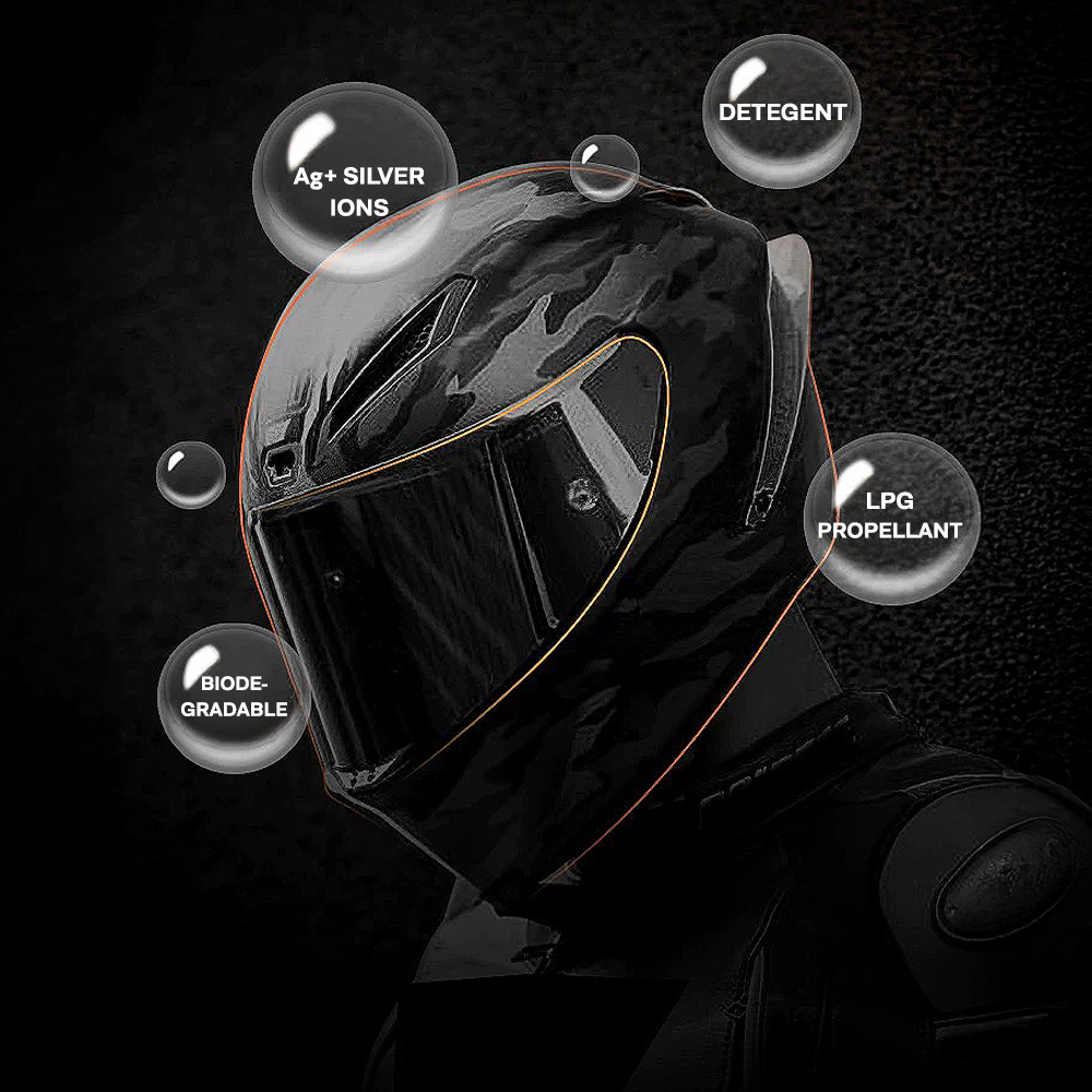 Dr Helmet Cleaning Foam Spray for Motorcycle Helmet Sanitiser Foam