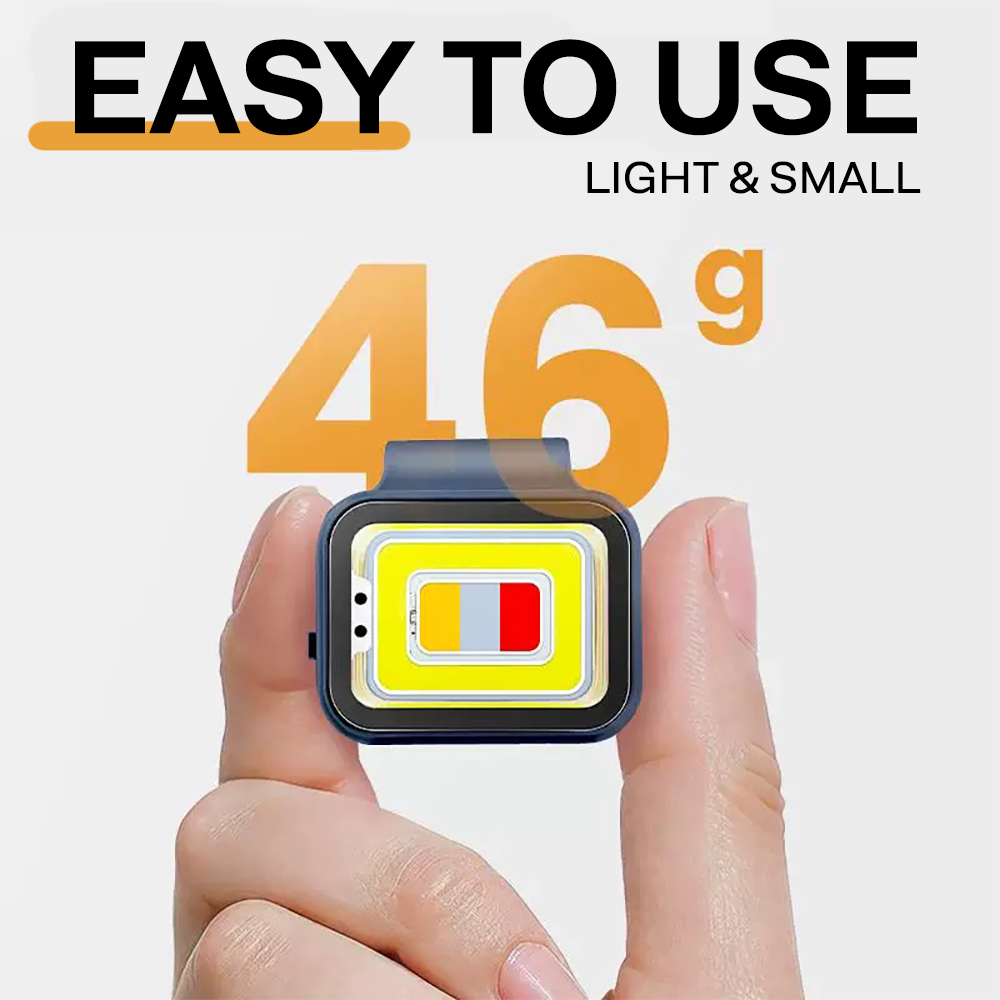 Handfree Magnetic Clip On Portable Flash Light Torchlight Floodlights COB LED Light (Professional Edition)