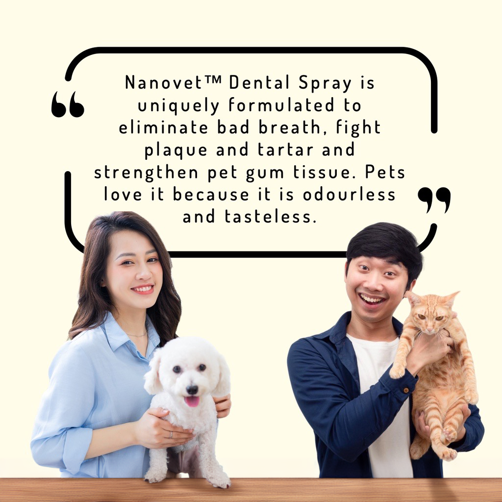 Nanovet Dental Mouth Spray for Cat and Dog 60ml