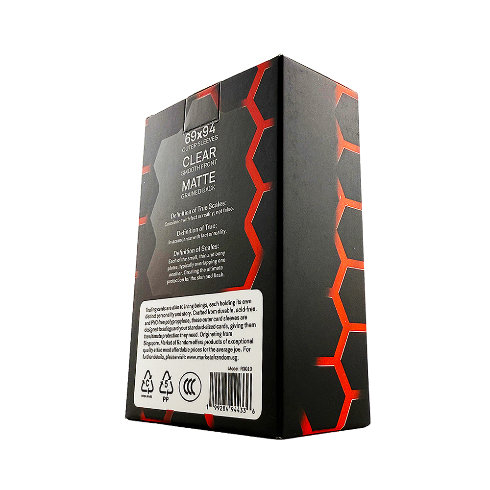 True Scales Clear Matte Outer Sleeves for Pokemon TCG One Piece TCG