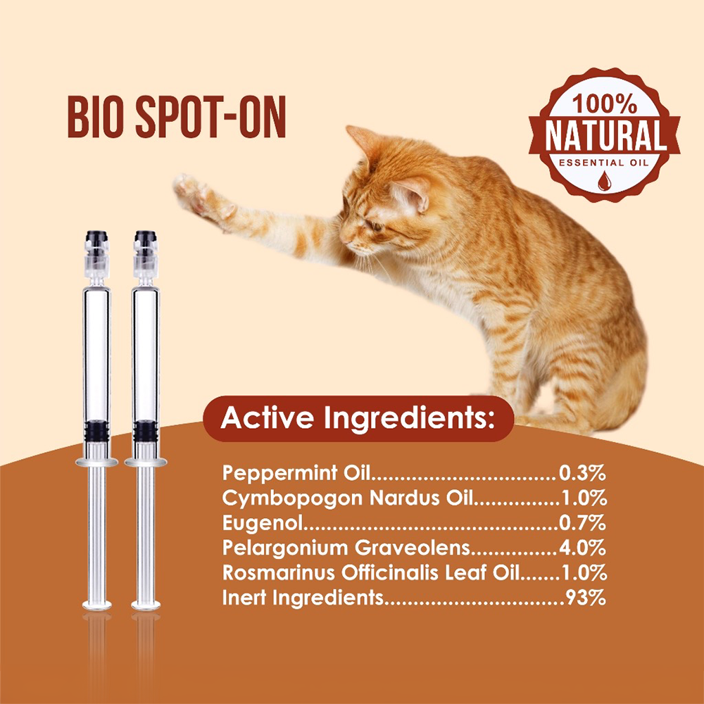 Nanovet Bio Spot-On Flea and Tick Treatment (For Cats/Dogs)