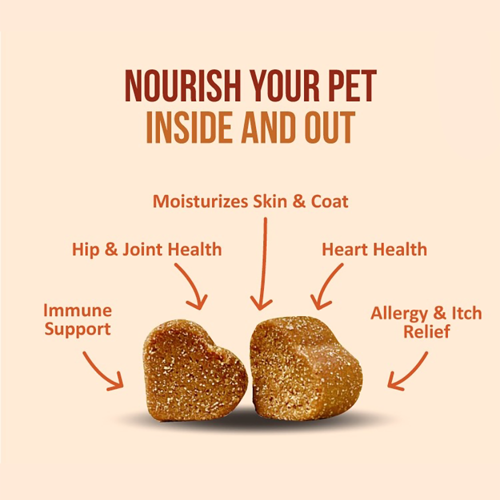 Nanovet Pet Skin + Coat Chews For Cat and Dog