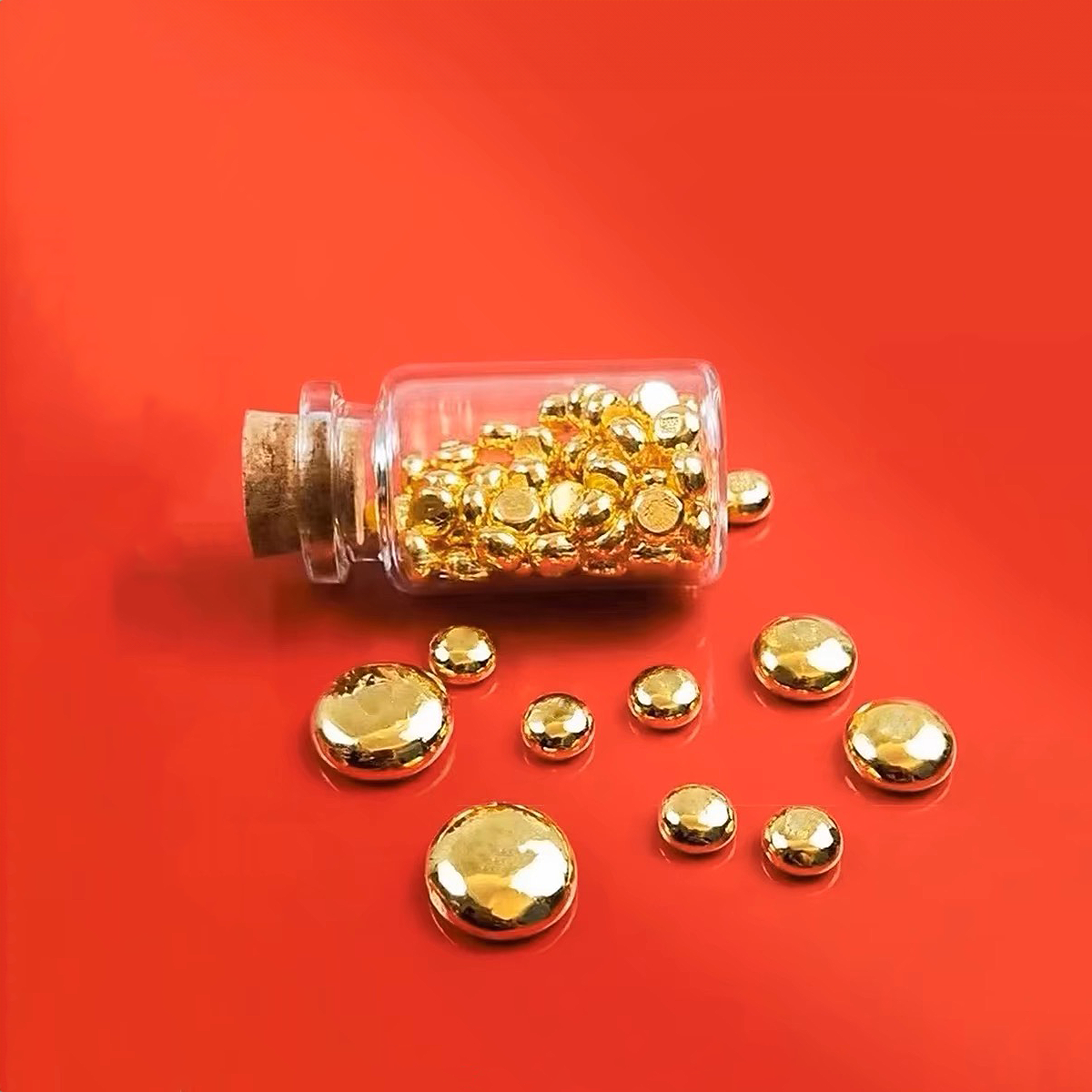 999 Pure Gold 24K Gold Beans and Gold Ingots Gold Bars