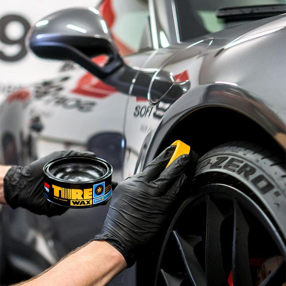 Soft99 Black Tire Wax Tire Coating Plastic Coating 170g