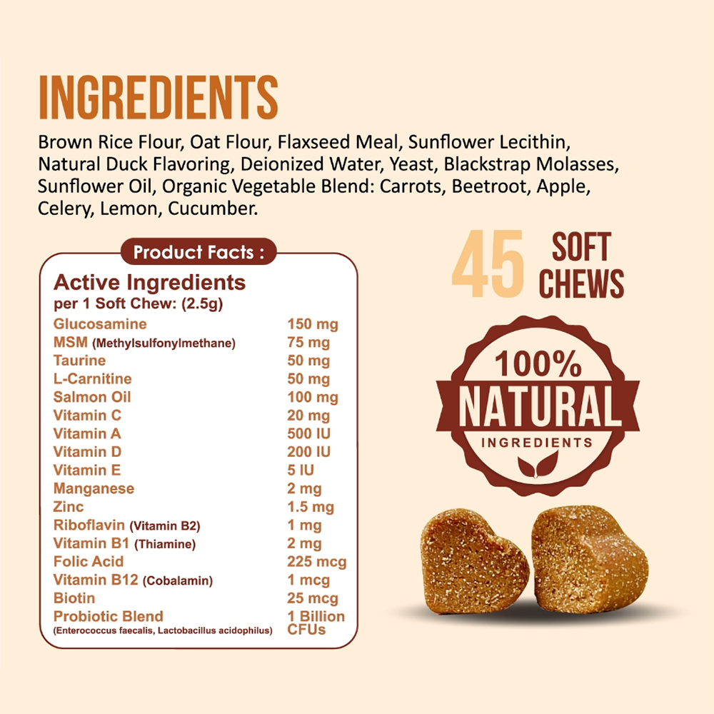 Nanovet Pet Multi Vitamin Chews For Cat and Dog
