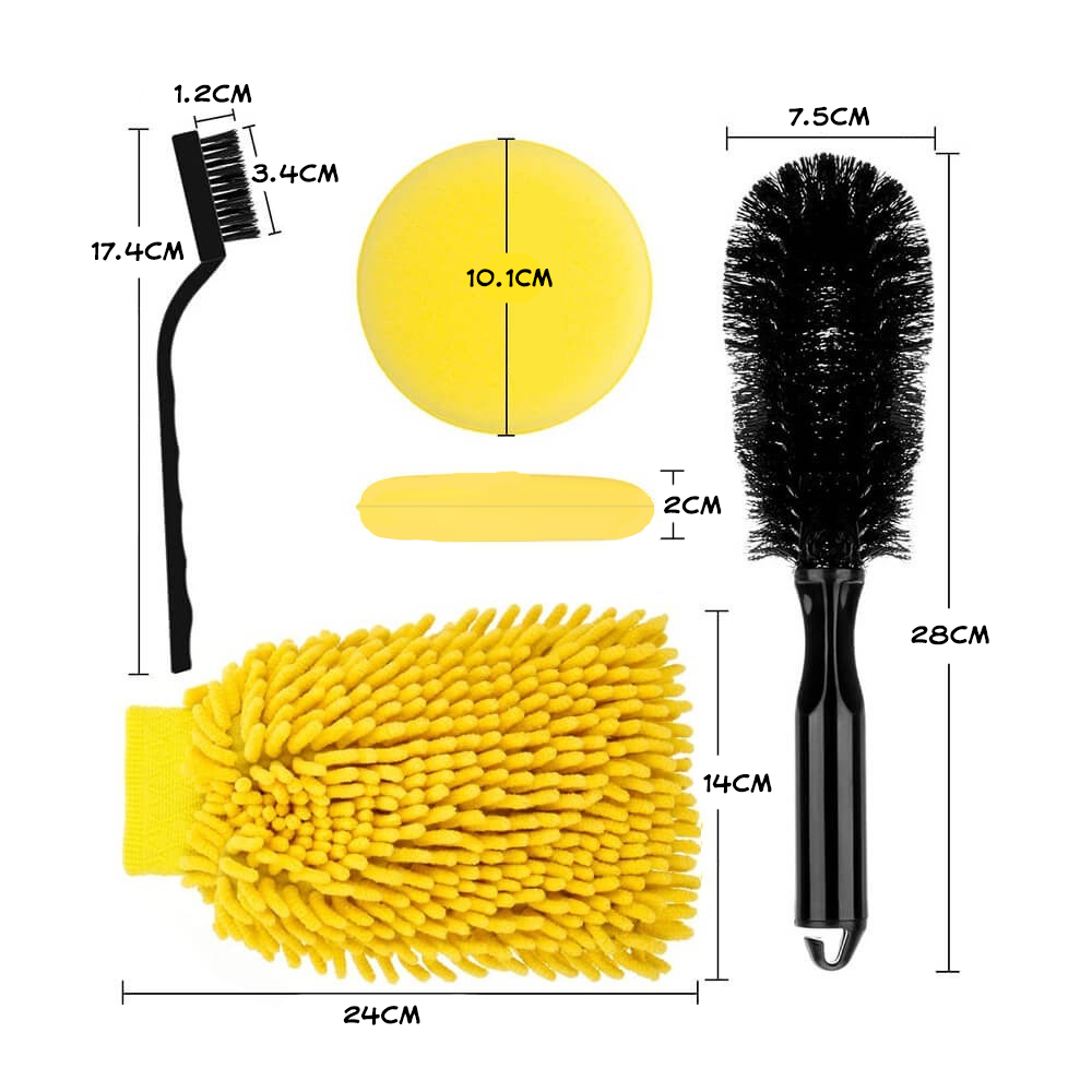 Premium Quality Car Wash Detailing Brush Set