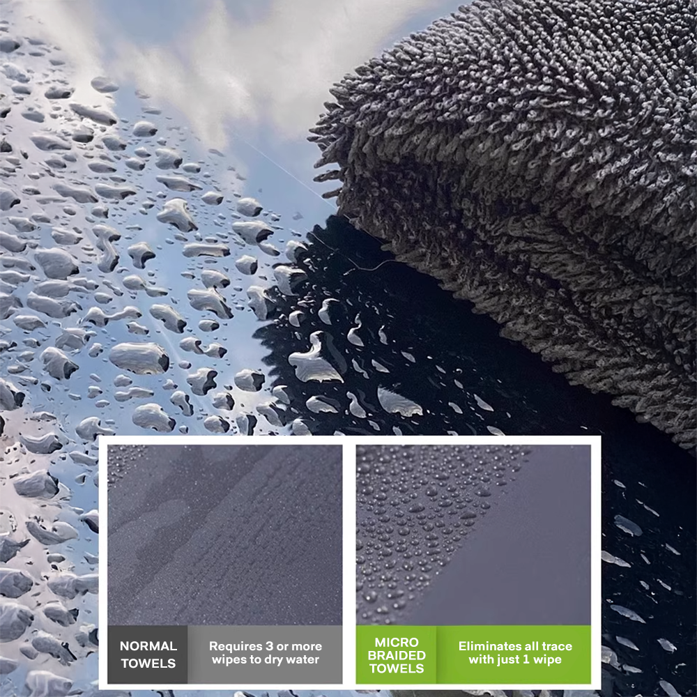 Microfibre Braided Drying Towel 160 x 60cm