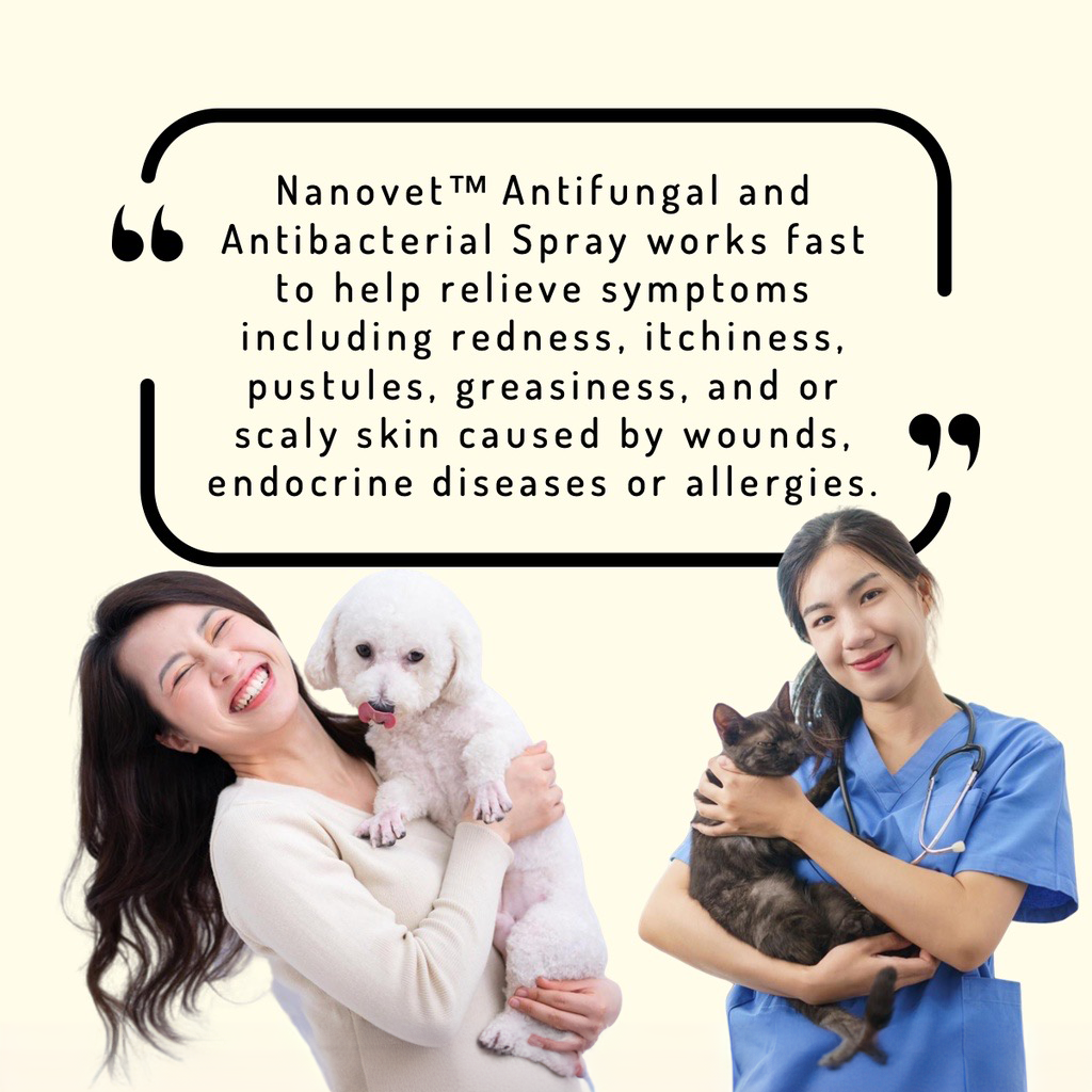 Nanovet Nanosilver Antifungal and Antibacterial Spray for Cat and Dog 150ml