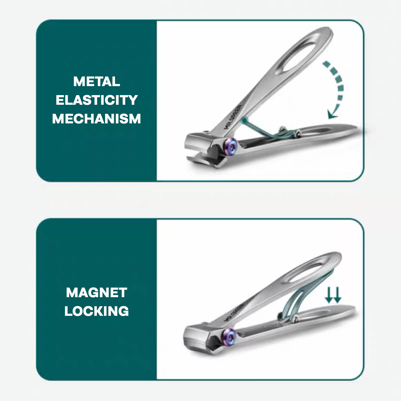 Mr Green Stainless Steel Nail Clipper (Made of recycled materials)