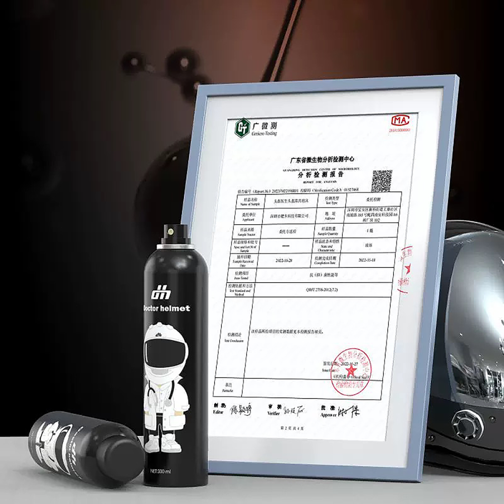 Dr Helmet Cleaning Foam Spray for Motorcycle Helmet Sanitiser Foam