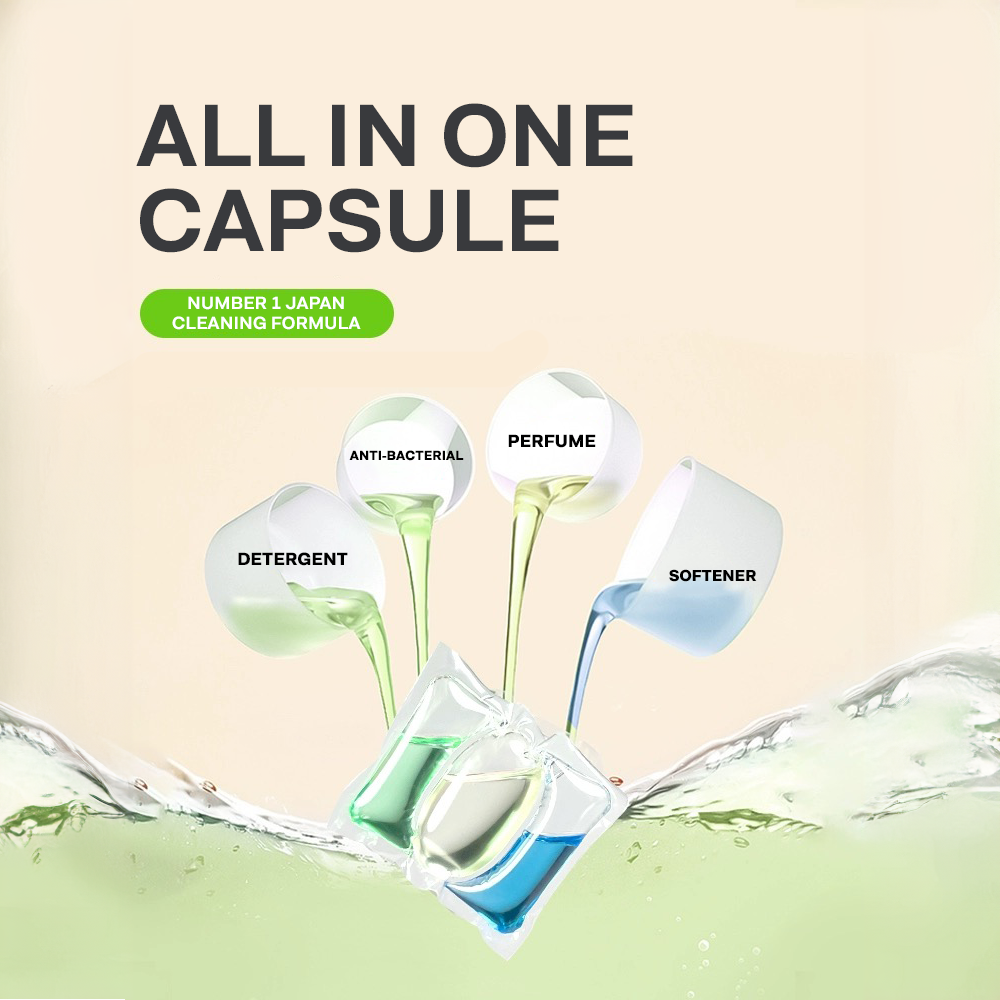 Kitashima 4-in-1 Laundry Capsules 2070g (Up to 200+ pods)