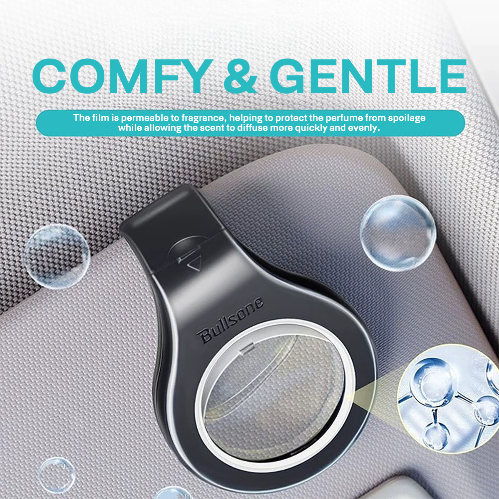 Bullsone Car Sun Visor Clip-on Car Air Freshener Car Fragrance Diffuser