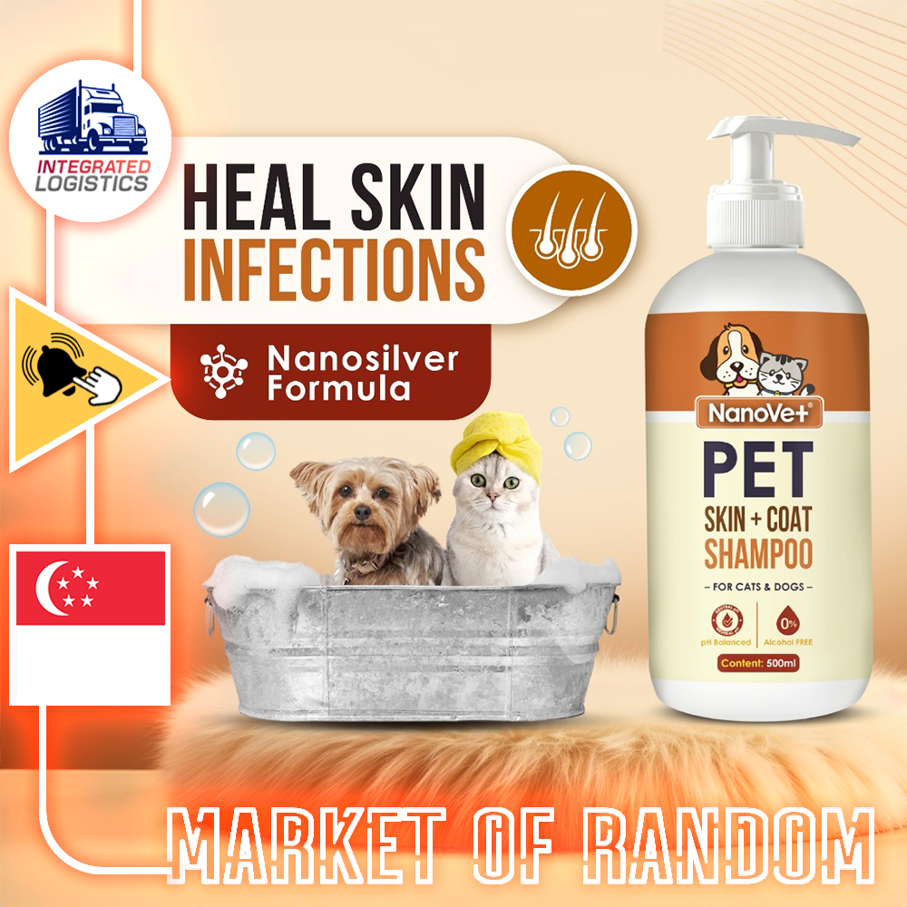 Nanovet Pet Skin + Coat Shampoo for Cat and Dog