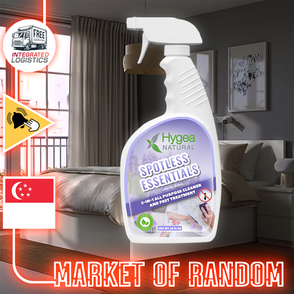 Hygea Natural Spotless Essentials 2-in-1 All Purpose Cleaner and Dust Bed Mite Spray 500ml