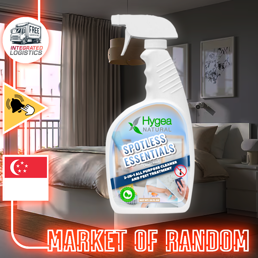 Hygea Natural Spotless Essentials 2-in-1 All Purpose Cleaner and Dust Bed Mite Spray 500ml