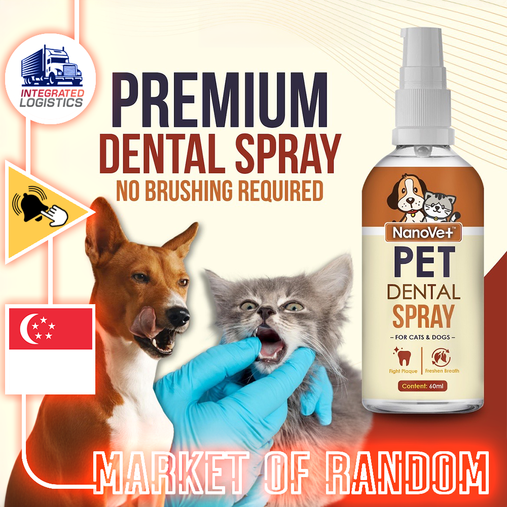 Nanovet Dental Mouth Spray for Cat and Dog 60ml