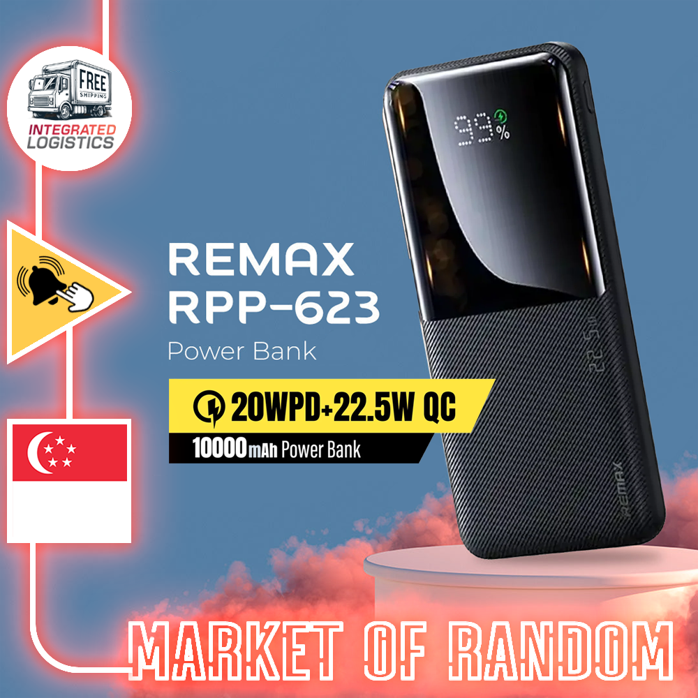 Remax RPP-622 10000mAH PD+QC Fast Charging Power Bank Powerbank Portable Charger (PD 20W+QC 22.5W)
