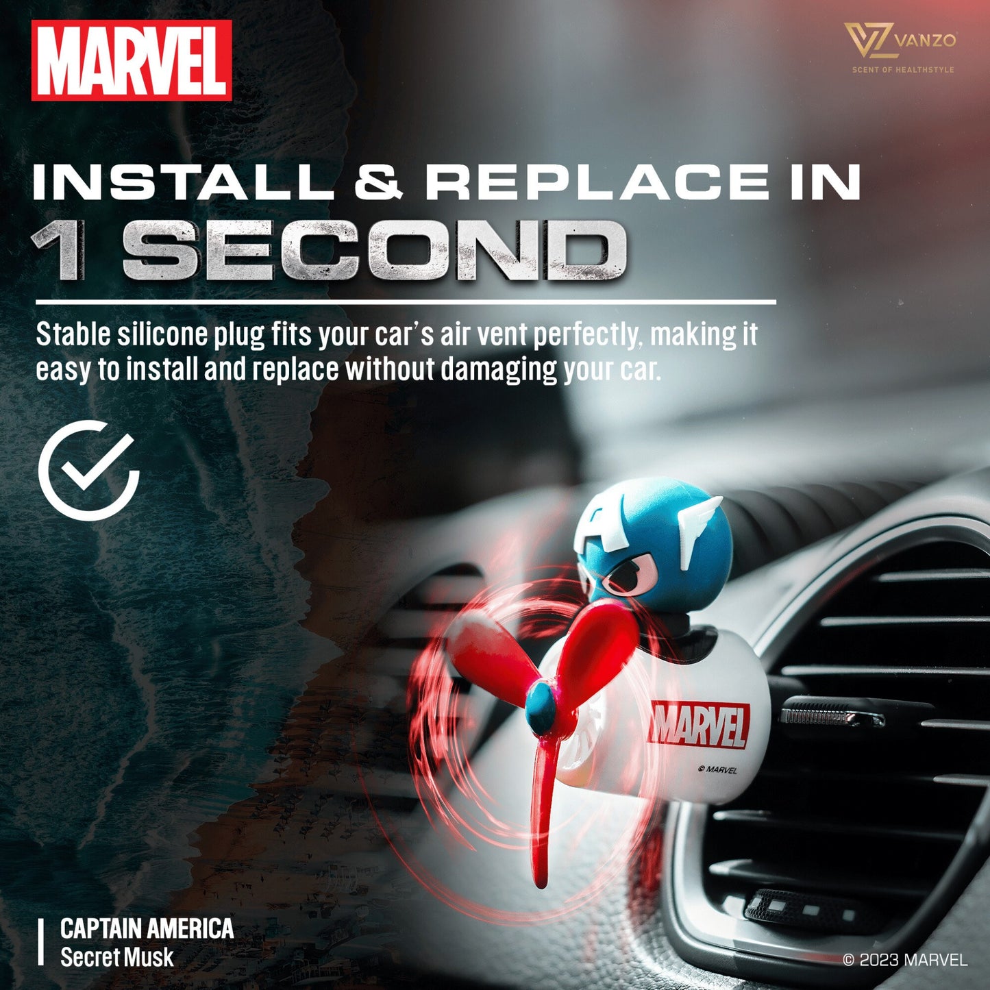 Vanzo x Marvels Avengers Series Car Perfume
