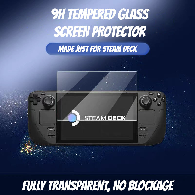 Steam Deck 9H Tempered Glass Screen Protector (Pack of 2 set)