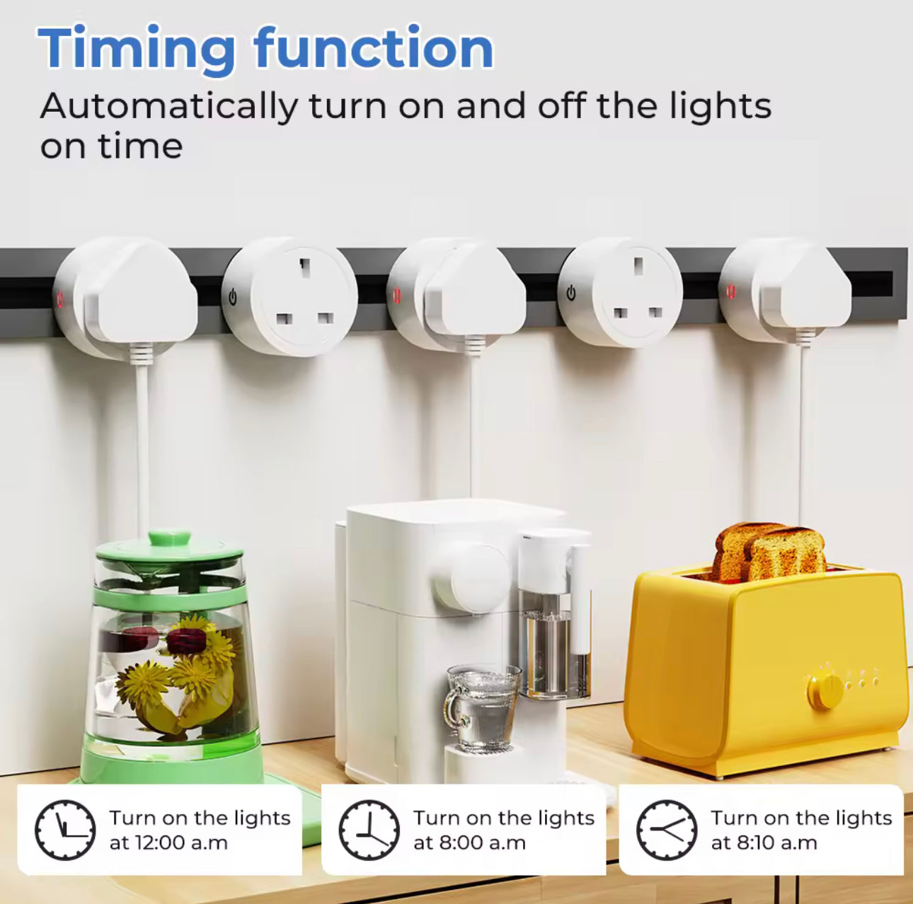 16A 20A UK Plug Smart Tuya WiFi Socket Adapter Plug