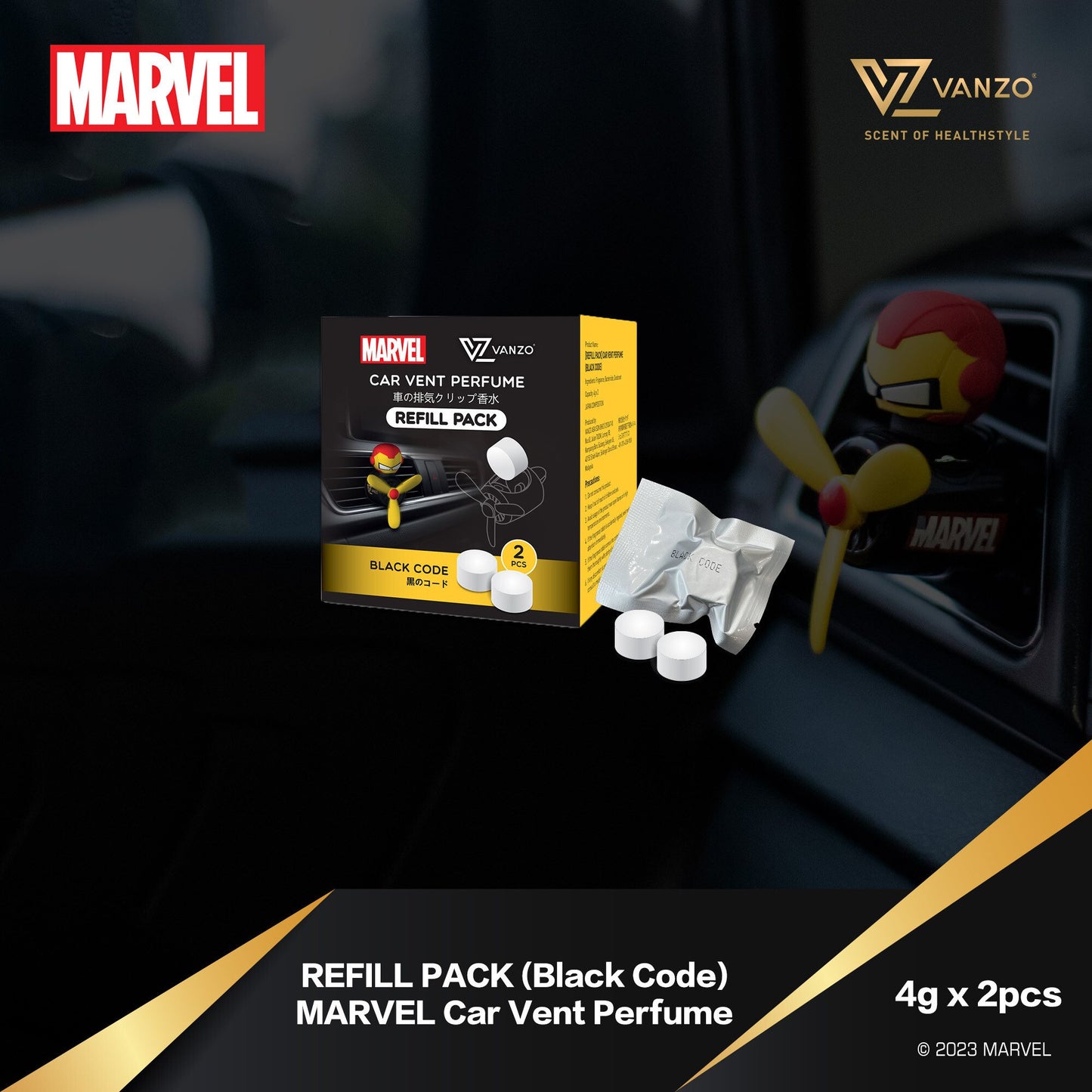 Vanzo x Marvels Avengers Series Car Perfume