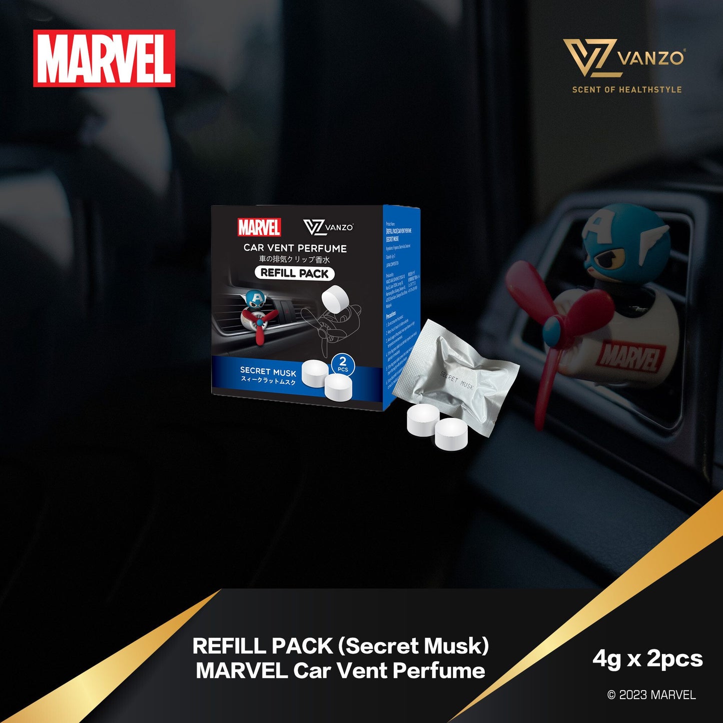 Vanzo x Marvels Avengers Series Car Perfume
