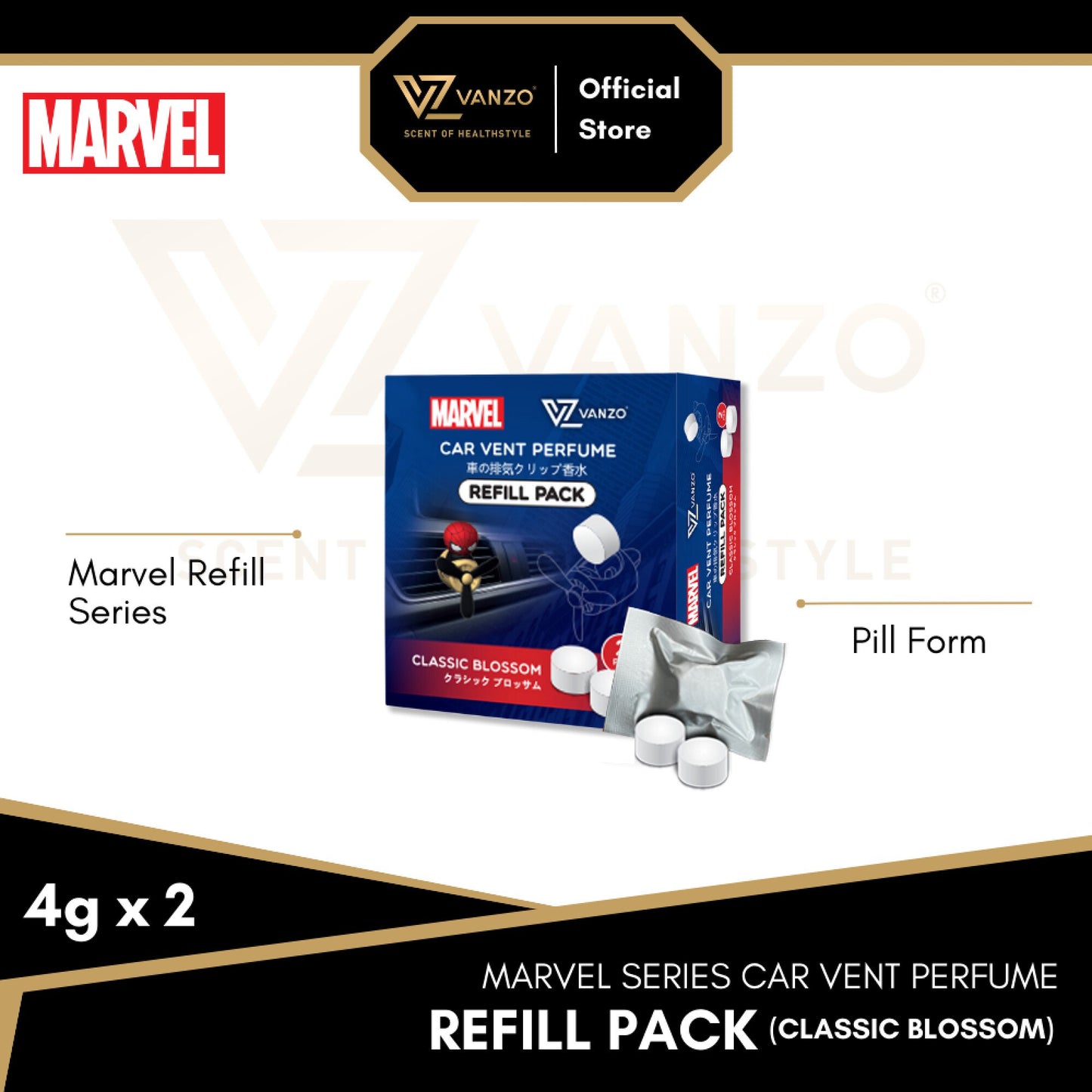 Vanzo x Marvels Avengers Series Car Perfume