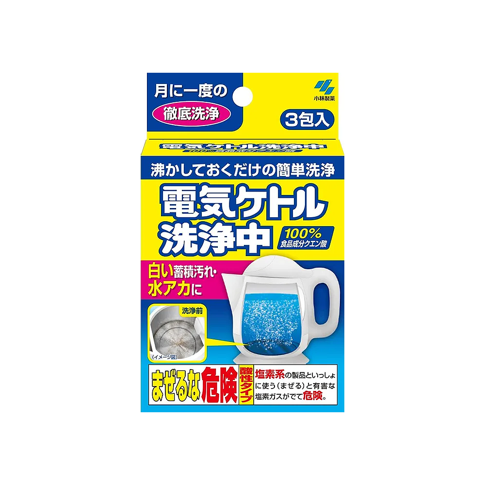 Kobayashi Pharmaceutical Electric Kettle Descaler (Box of 3)