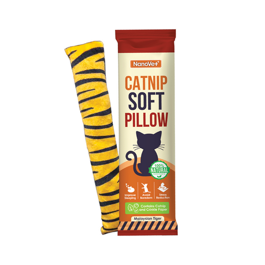 Nanovet Catnip Soft Pillow for Cats ONLY