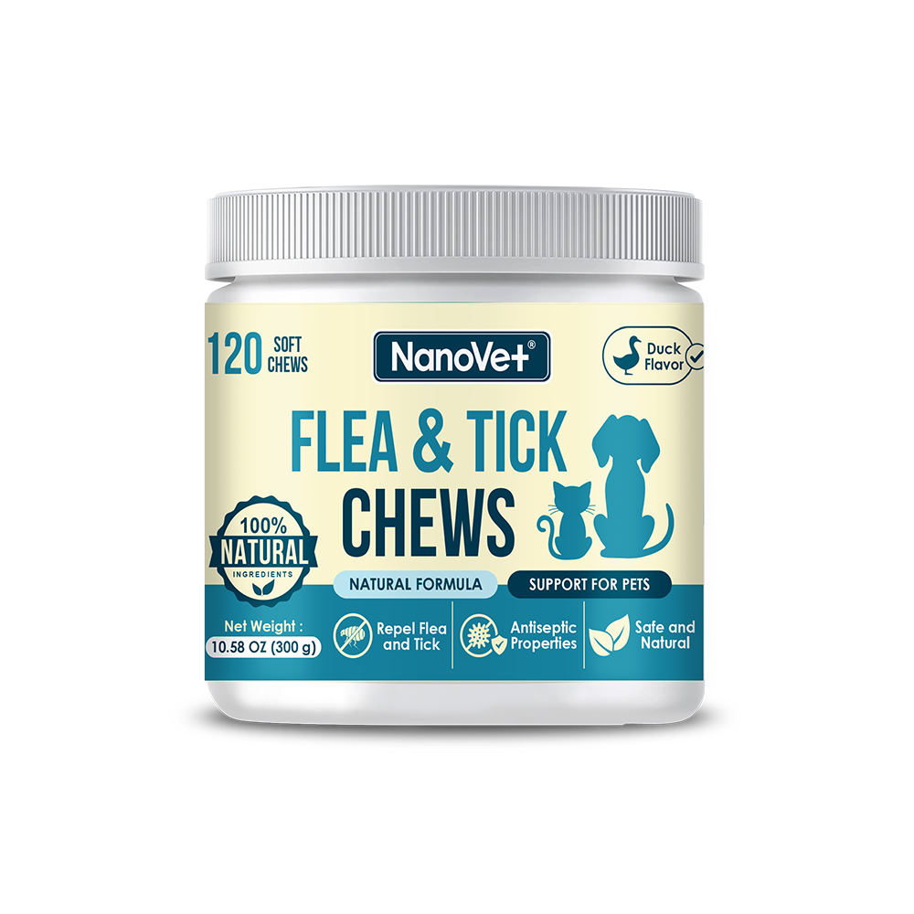 Nanovet Pet Flea and Tick Chews For Cat and Dog