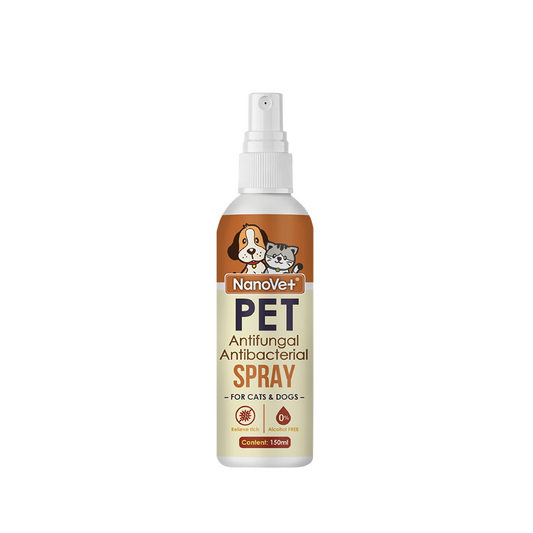 Nanovet Nanosilver Antifungal and Antibacterial Spray for Cat and Dog 150ml