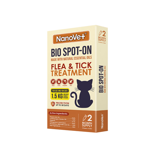 Nanovet Bio Spot-On Flea and Tick Treatment (For Cats/Dogs)
