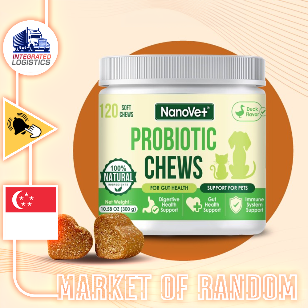 Nanovet Pet Probiotic Chews For Cats and Dogs