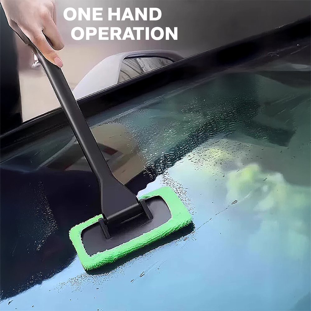 Car Windshield Defogging Microfiber 180 Degrees Rotatable Cleaning Tool Brush Duster