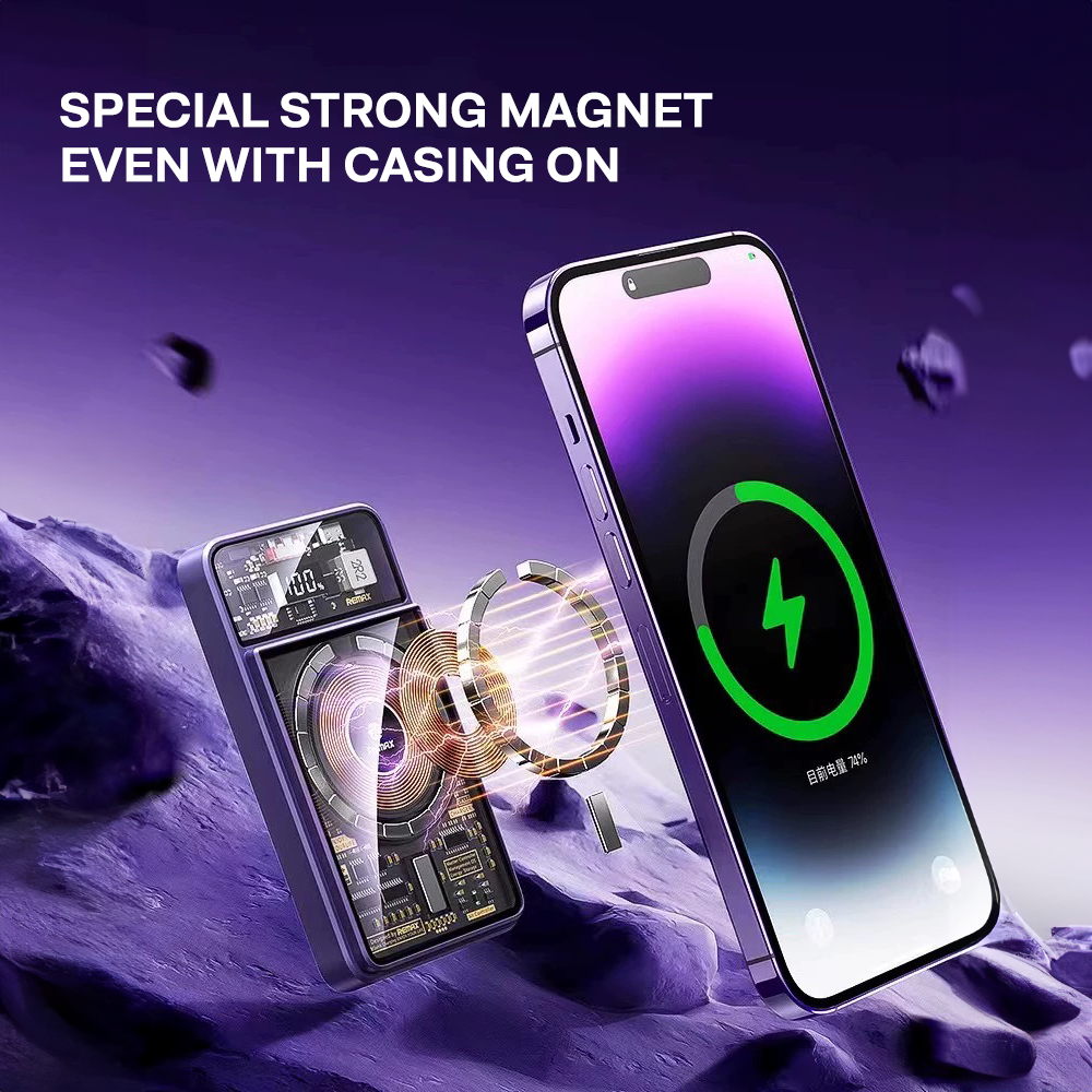 Remax RPP-580 10000mAH Wireless Charging Magnetic Powerbank