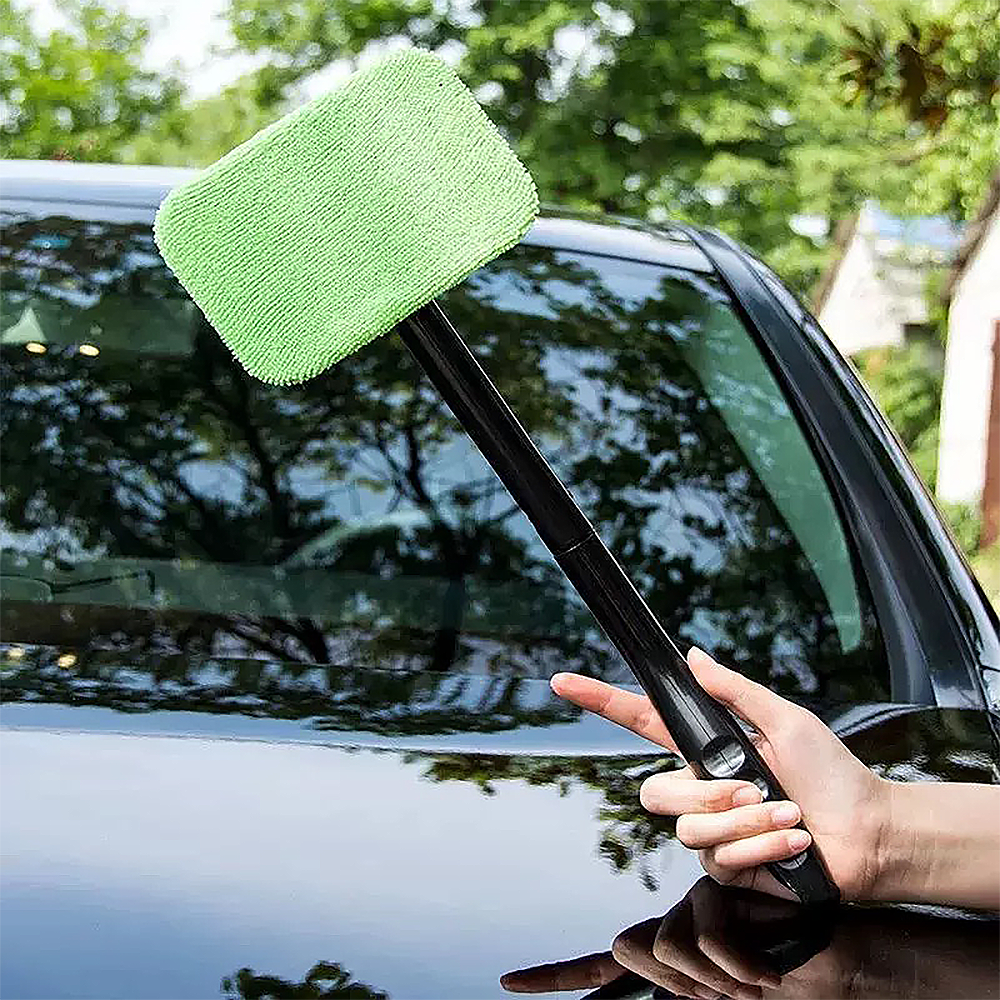 Car Windshield Defogging Microfiber 180 Degrees Rotatable Cleaning Tool Brush Duster