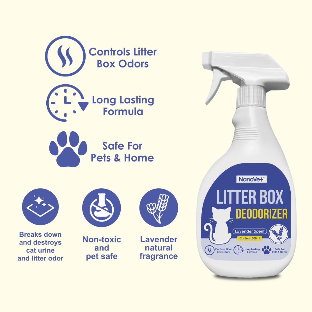 Nanovet Litter Box Deodorizer Spray 500ml