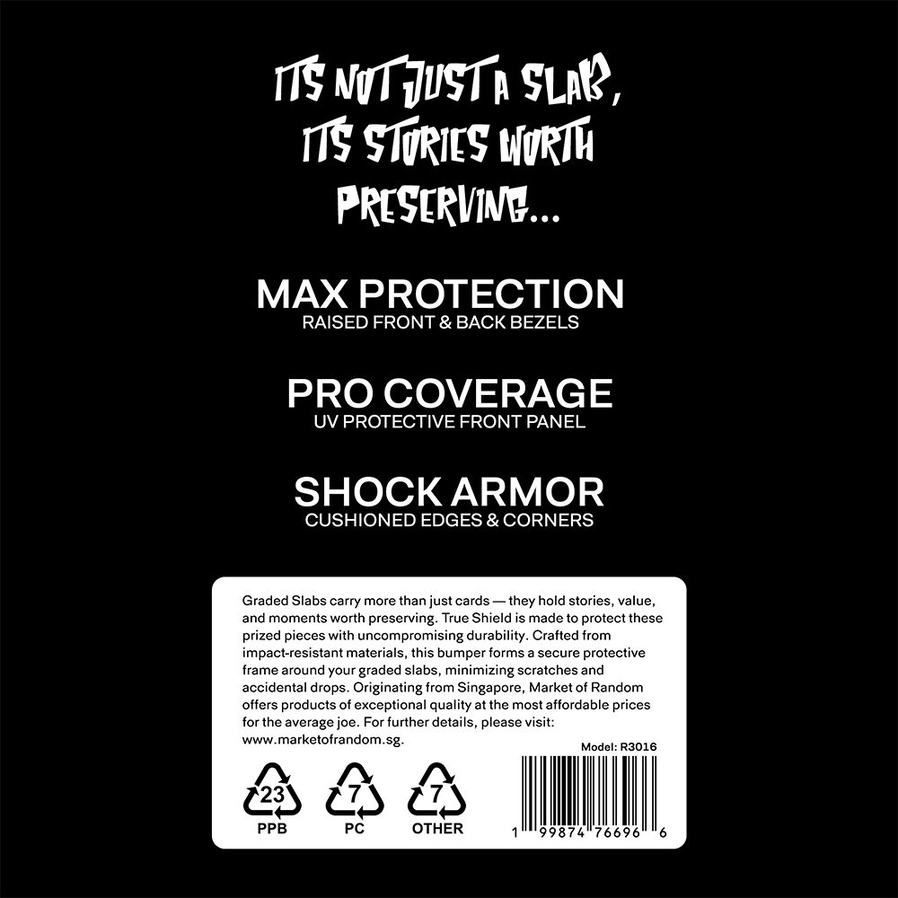 True Shield Pro Rigid Slab Bumper Guard with UV Protective Front Panel (PSA/CGC)
