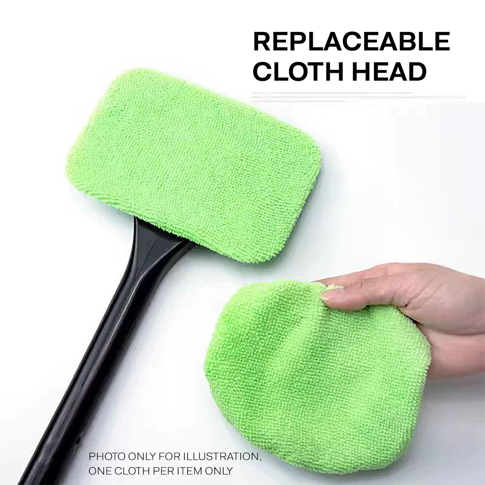 Car Windshield Defogging Microfiber 180 Degrees Rotatable Cleaning Tool Brush Duster