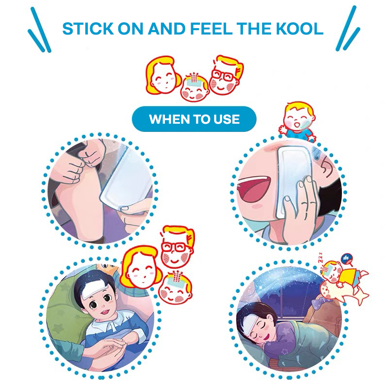 Kobayashi Pharmaceutical KOOLFEVER Cooling Gel Patch for Fever