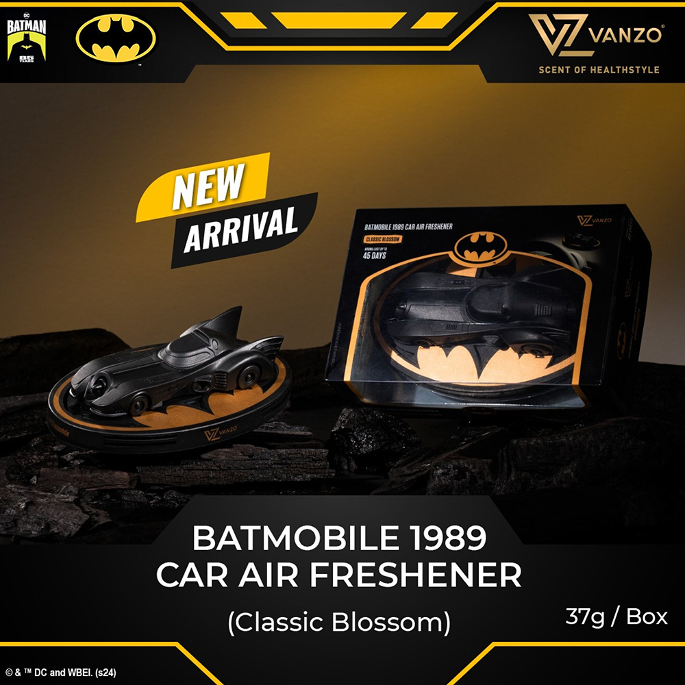 Vanzo x Batman Series Car Perfume Batmobile 1989 Car Airfreshener Limited Edition Series