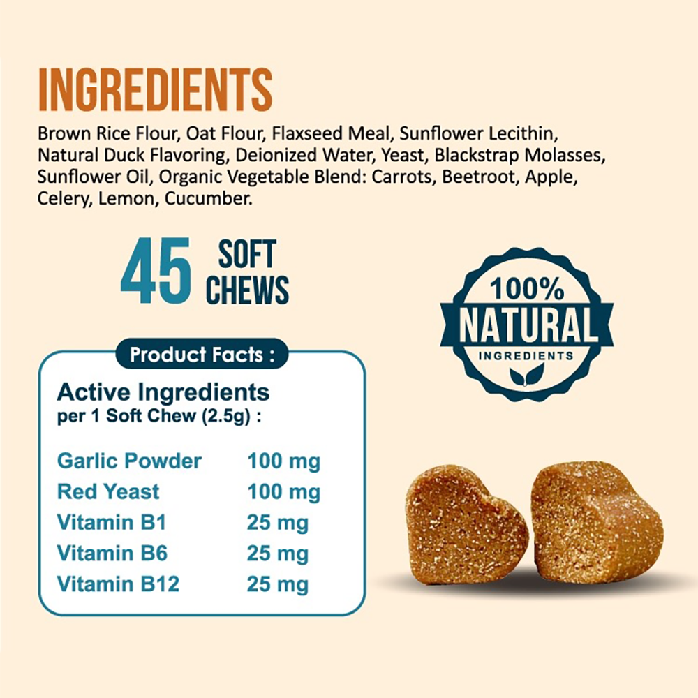 Nanovet Pet Flea and Tick Chews For Cat and Dog
